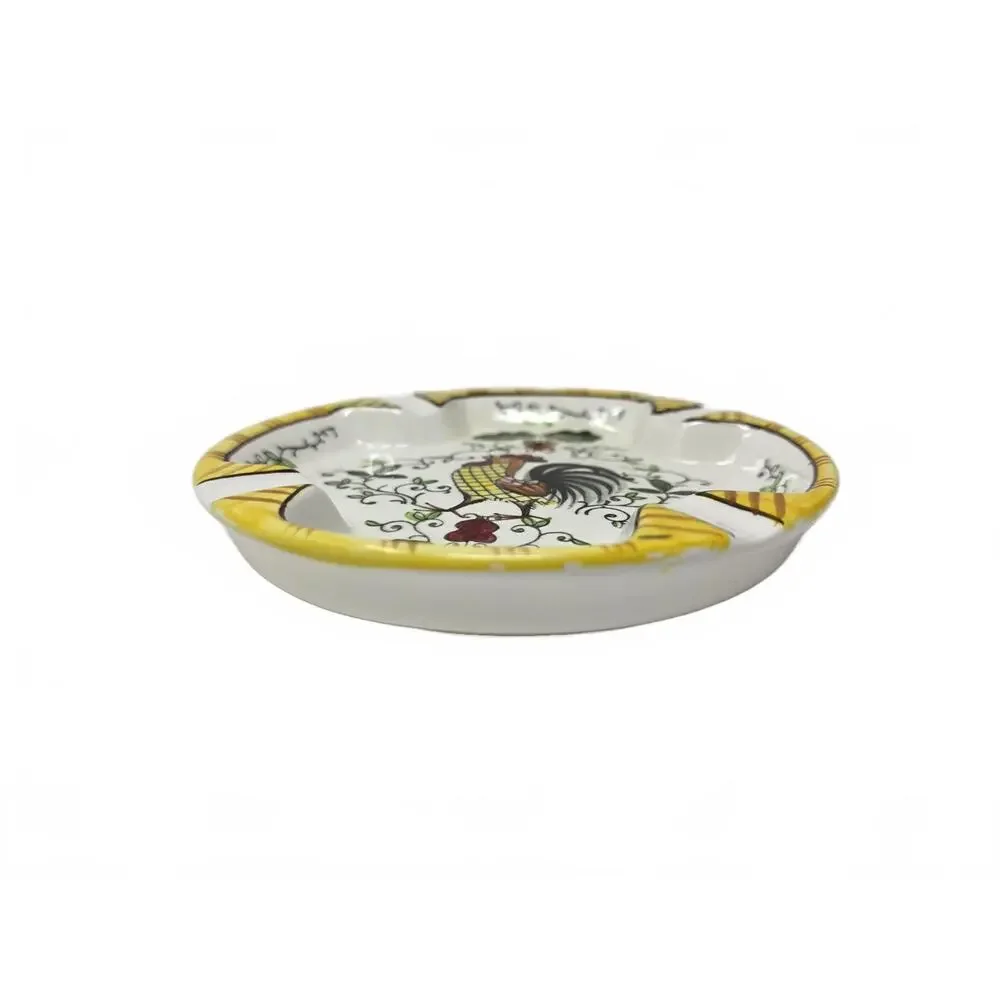 Vintage UCAGCO Rooster Ashtray Early Provincial Japan Trinket Dish 1950s